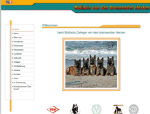 Tablet Screenshot of malinois-zucht.eu